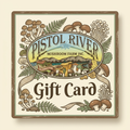 Rustic gift card design using the farm’s packaging logo as a reference