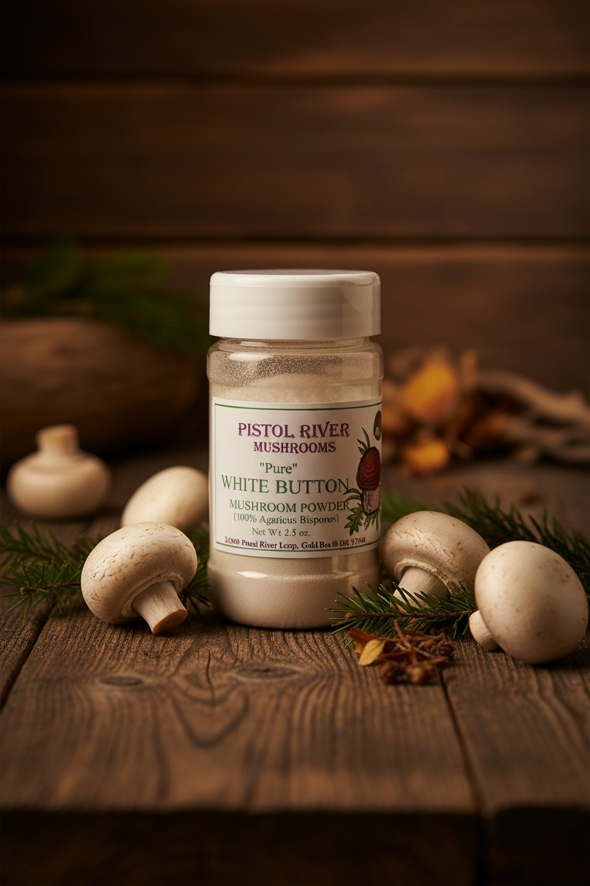 White Button Mushroom Powder 100% Natural